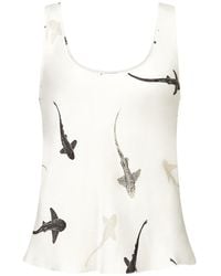 Lily Rou - Silk Mara Camisole Tank Top - Lyst