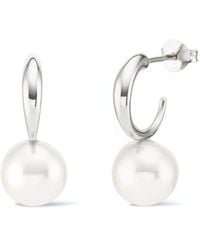 Dinny Hall - Toro Pearl Drop Hoops - Lyst