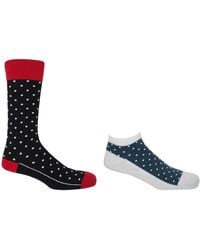 Peper Harow - Made in England - Pin Polka Luxury Crew & Trainer Socks Bundle - Lyst