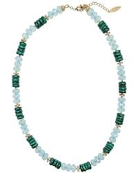 Farra - Malachite And Opal Color Matching Necklace - Lyst