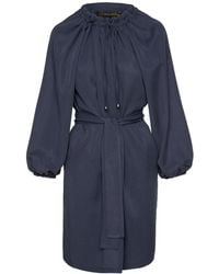 Conquista - Belted Tencel Dress With Pockets - Lyst