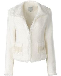 Solgo Atelier - Tia Shimmering Tweed Bouclé Crop Jacket - Lyst