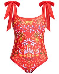 Jessie Zhao New York - Blossom Reversible One-Piece Swimsuit - Lyst