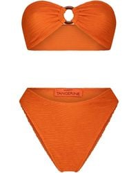 Maison Tangerine - Santorini Crinkle Swimsuit Bikini - Lyst