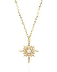 Luna Charles - North Star Pendant Necklace - Lyst