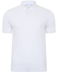 Paul James Knitwear - Ultra Fine Cotton Earl Short Sleeve Polo Shirt - Lyst