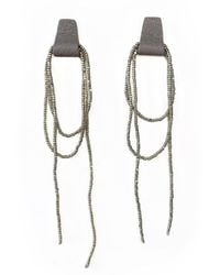 WAIWAI - Neutrals Bliss Beaded Dangle Earrings - Lyst