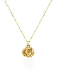 Lee Renee - Rose Necklace – Vermeil - Lyst