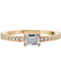 Aya Fine Jewelry - Emerald Cut Lab Diamond Engagement Ring - Lyst