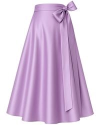Richa Sharma - Lilac Silk Midi Skirt - Lyst