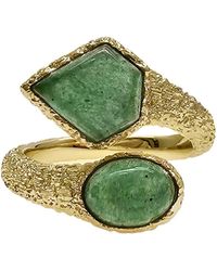 Farra - Agate Open Ring - Lyst