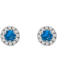 Augustine Jewels - Birthstone Halo Earrings - Lyst