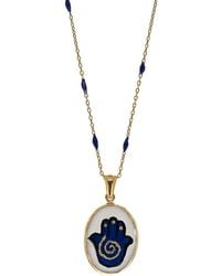Ebru Jewelry - Blessed Hamsa Hand Necklace - Lyst