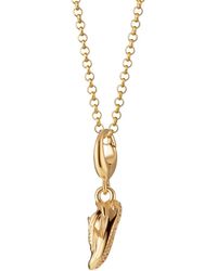 Lily Charmed - Plated Running Trainer Charm Necklace - Lyst