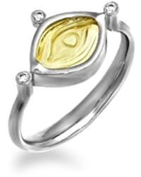 Myrto Katramadou Jewellery - Aegean Eye – Citrine Ring - Lyst
