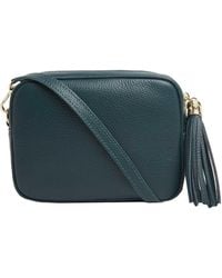 Betsy & Floss - Verona Crossbody Tassel Bag In Dark Teal - Lyst