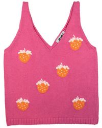 Gigi Knitwear - Strawberry Cotton Tanktop - Lyst