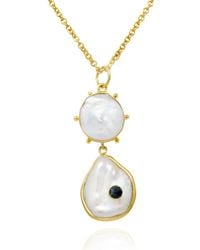 Vintouch Italy - Rebel Rebel Sapphire Statement Necklace - Lyst