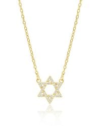 SHYMI - Pave Star Of David Necklace - Lyst