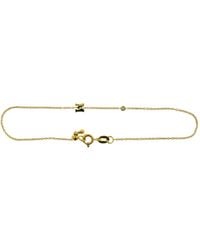 Genevieve Collection - 18K Initial Diamond Bracelet - Lyst