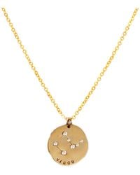 Lily Flo Jewellery - Virgo Solid & Diamond Pendant Necklace - Lyst