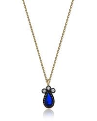 Reis Jewellery - Sapphire Drop Necklace - Lyst