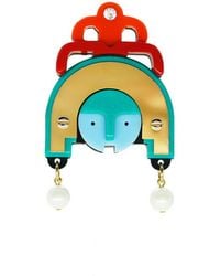 Gissa Bicalho - Acrylic Handmade Brooch Ixchel - Lyst