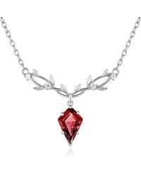 Azura Jewelry New York - Elven Entwine Mozambique Garnet Necklace Vermeil - Lyst