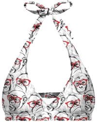 Aloha From Deer - Cheeky Monkey Halter Neck Bikini Top - Lyst