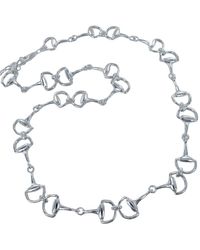 Reeves & Reeves - Classic Large Sterling Statement Snaffle Necklace - Lyst