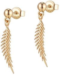 Larisa Beaumont - Resilience Earrings – 14K Fern Leaf Drops - Lyst