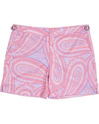lords of harlech - Neptune Paisley Oxford Tailored Swim Short - Lyst