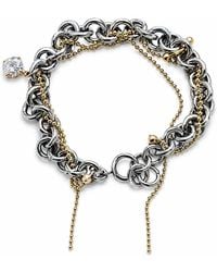 Kirei - Overlay Steel Layered Chain Bracelet - Lyst