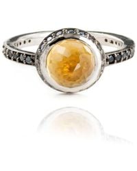 The Jewellery Store London - Istanbul Soul Citrine And Spinel Ring - Lyst