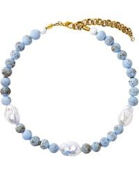Bombyx House - Baroque Pearl & Ceramic Bead Necklace - Lyst