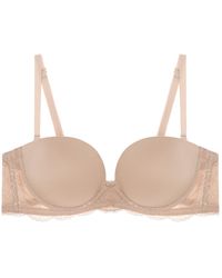 Journelle - Neutrals Sapna Strapless Plunge Blush - Lyst