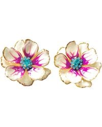 The Pink Reef - Pearl & Large Hand Painted Jewel Box Florals - Lyst