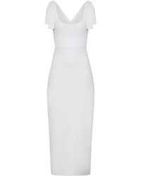 Sophie Cameron Davies - Lace Back Cotton Maxi Dress - Lyst