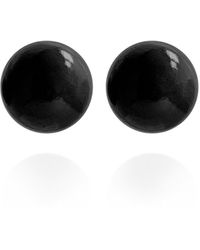 Saule Label - Gaia Jumbo Earrings In Obsidian Orb - Lyst
