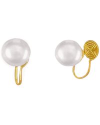 Ninemoo - Lunar Pearl Clips Earrings - Lyst