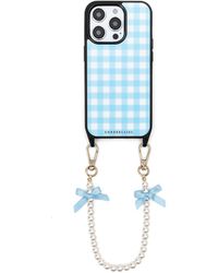 Cordée Cases - Gingham Darling Phone Wristlet Set Powder Magsafe - Lyst