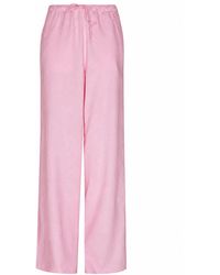 2KStyle - Positano Elasticated Linen Wide-Leg Pants - Lyst