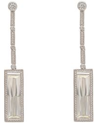 LÁTELITA London - Neutrals Margaux Moissanite Drop Earrings - Lyst