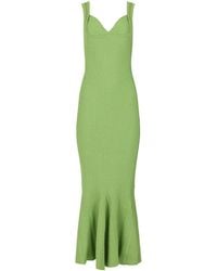 Andreeva - Apple Metallic Knit Maxi Dress - Lyst
