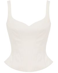 Georgette - Classic Ivory Corset Top - Lyst