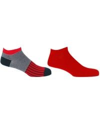 Peper Harow - Made in England - Oxford Stripe Scarlet & Classic Trainer Socks Bundle - Lyst