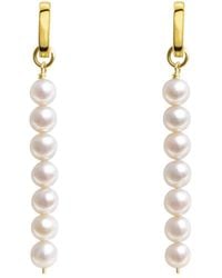Ora Pearls - Linea Pearl Hoop Earrings - Lyst