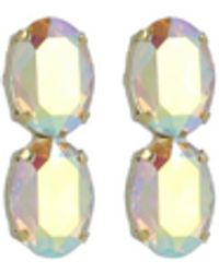 LOTT.gioielli - Oval Waterfall Two Stones Earring M - Lyst