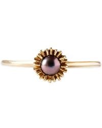 Lee Renee - Dahlia Bud Peacock Pearl Ring - Lyst