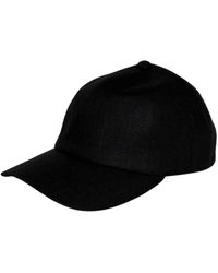 Cachemio - Deep Minimalist Linen Baseball Cap - Lyst